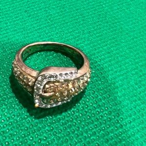 Just in- sterling silver buckle ring